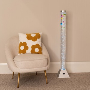 LED 120cm Colour Changing Novelty Sensory Tower Fish Bubble Lamp