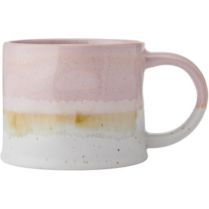 Mikasa Pink Reactive Glaze Stoneware Mug, Cup for Tea and Coffee, 450ml