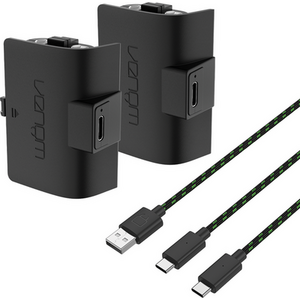 Xbox 1100mAh Battery Twin Pack Black for Xbox Series X, S and Xbox One