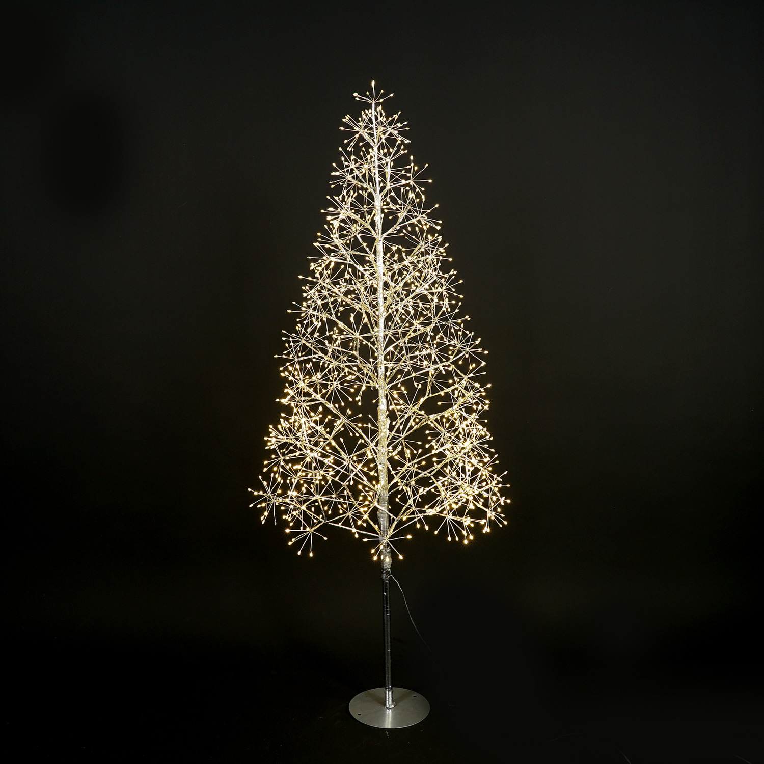 Gold Wire Tree with Warm White LED and Timer - Gold / 150cm