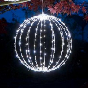Christmas Twinkle Orb with 360 Cool White LEDs