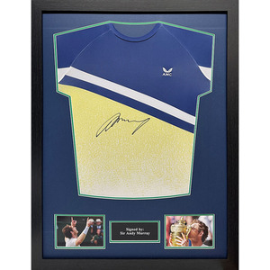 Sir Andy Murray Signed and Framed Tennis Shirt