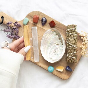 Divine Energy Smudge  Stone Wellness Kit
