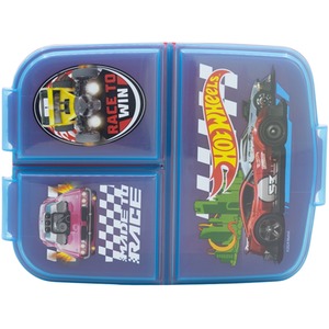 Official Licenced Hotwheels 3-Compartment School Lunch Box