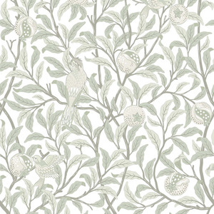 Beauty of Nature Wallpaper in Sage Green