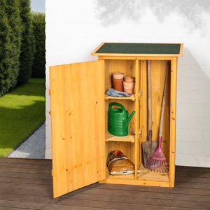 Garden Storage Shed With A Flat Roof