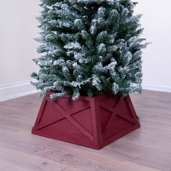 Small Wooden Trapezoid Christmas Tree Skirt