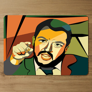 Cubism art style, politician Designer Placemat Set