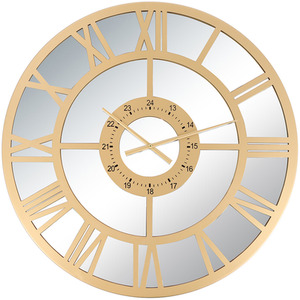 Charles Bentley Coniston Mirrored Skeleton Wall Clock