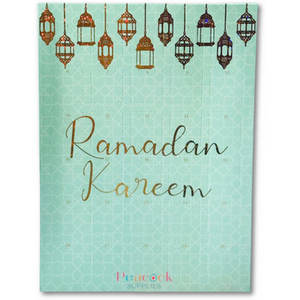 Ramadan Sweets Countdown Calendar Green and Gold