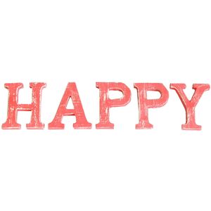 Shabby Chic Letters Wash HAPPY