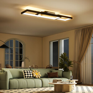HOMCOM Dimmable Ceiling Light with 3000-6000K Colour Temperatures