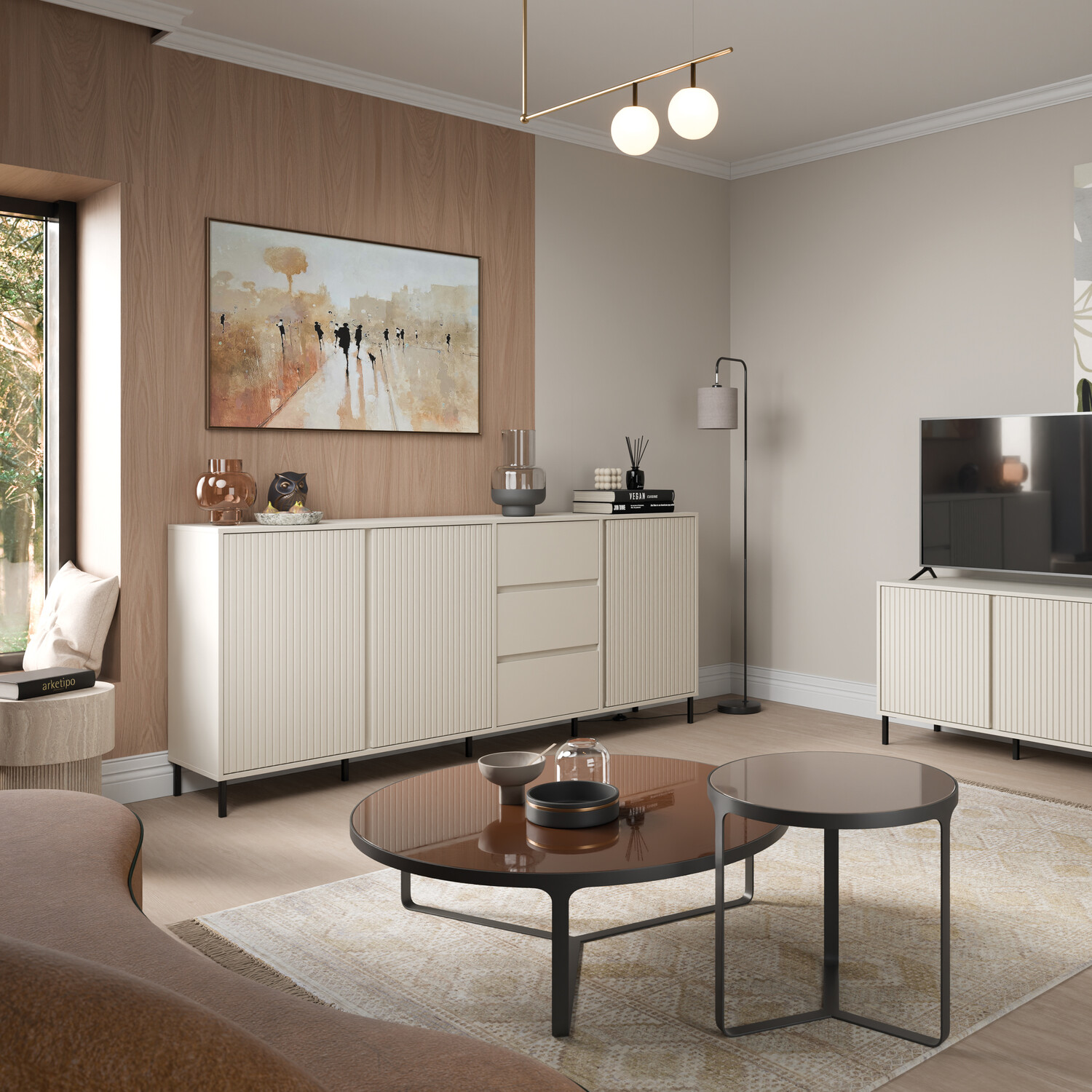 Avenale Large Sideboard - Cashmere