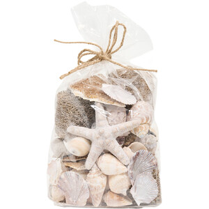 Decorative Shells in Net Bag