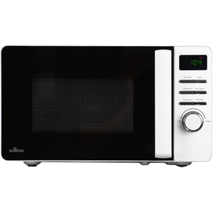 White 800W 20L Digital Microwave