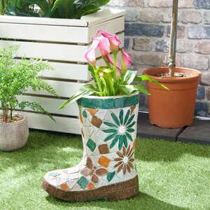 Mosaic Boot Planter