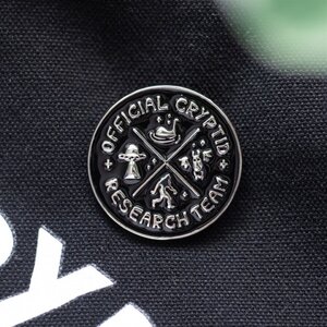 Cryptid Research Team Enamel Pin Badge Show Your Strange Seeker Status