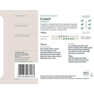 Fennel Solaris F1 Seeds, Fast-Growing Bulbing Fennel