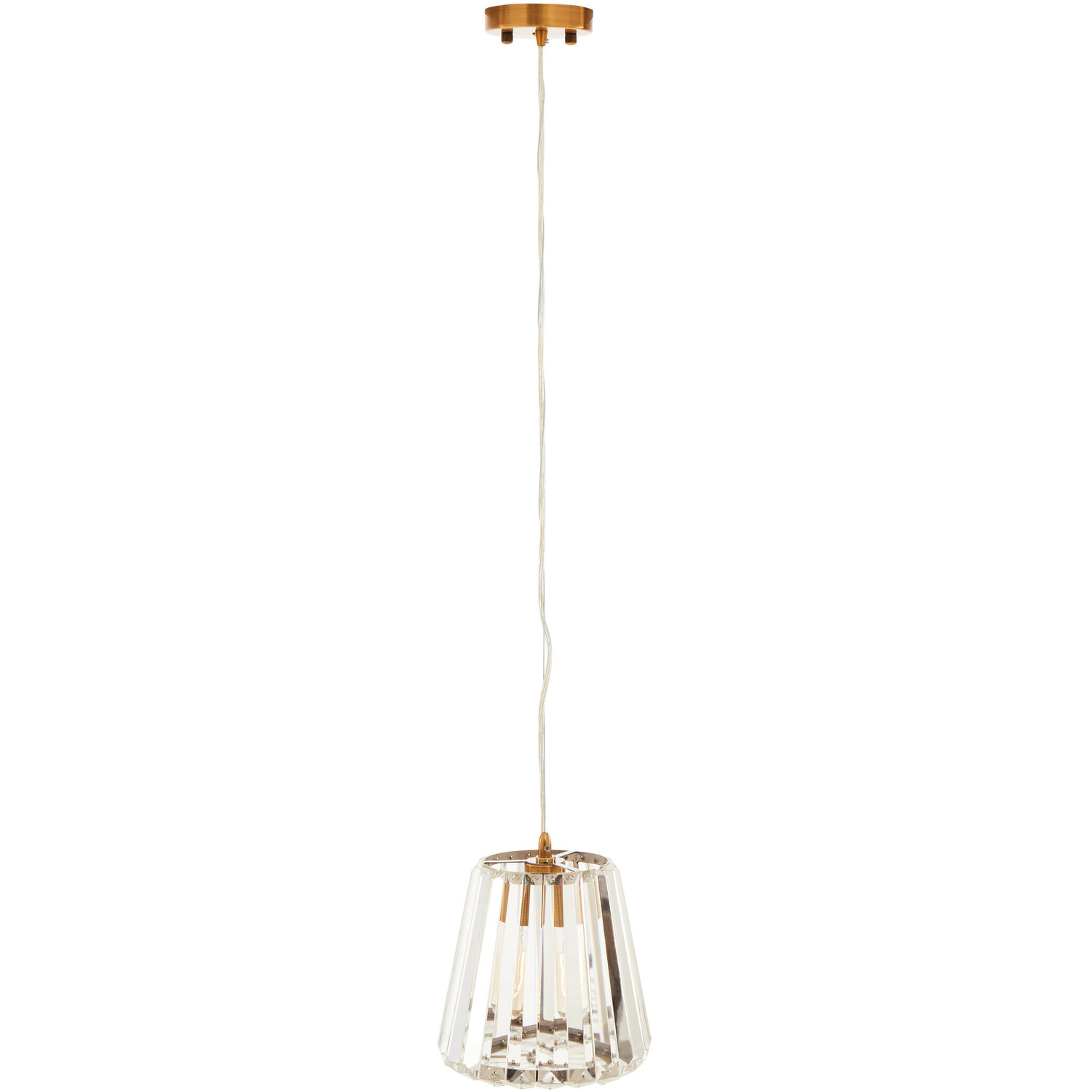 Kensington Townhouse 1 Bulb Pendant Light - Gold