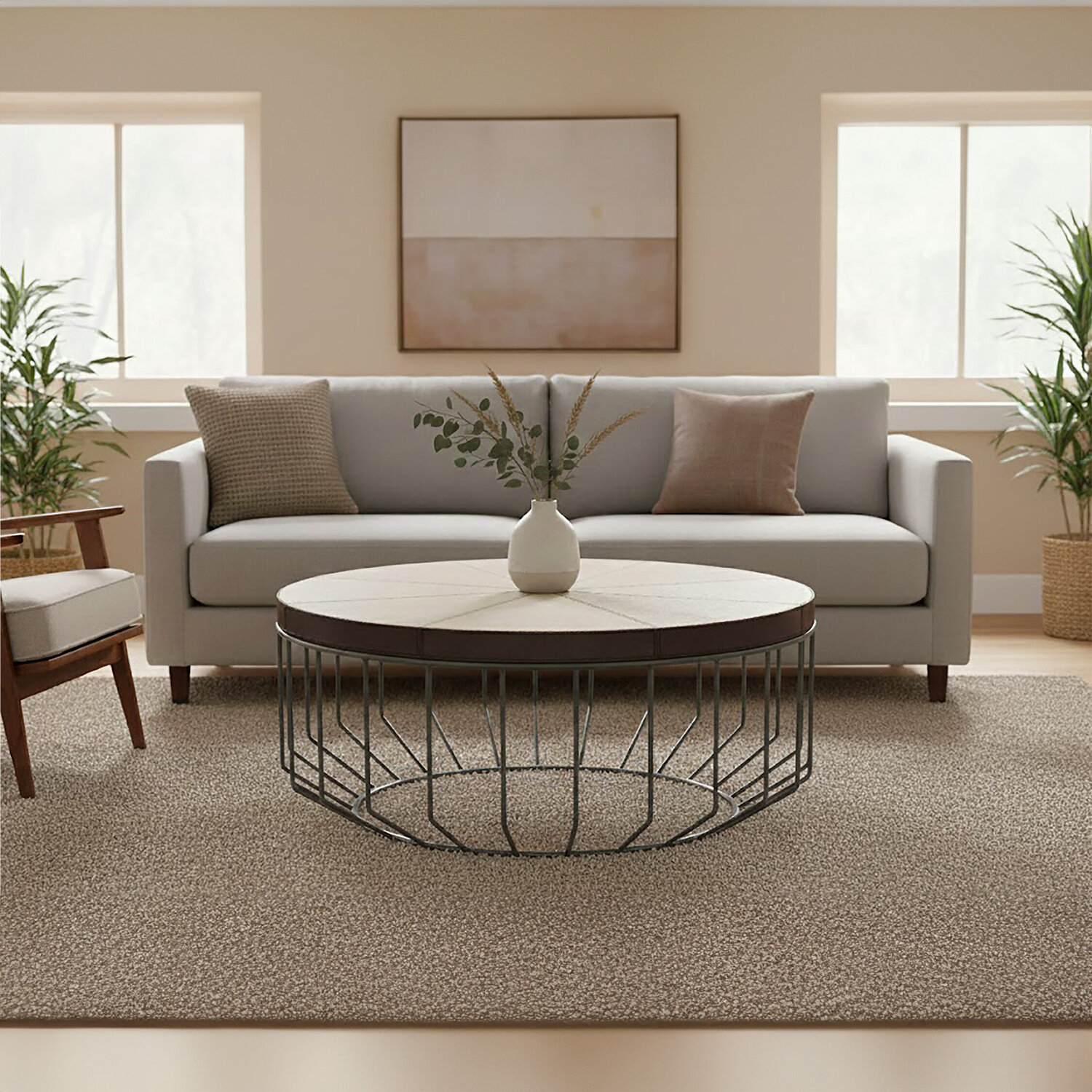 Kensington Townhouse Leather Coffee Table - Silver