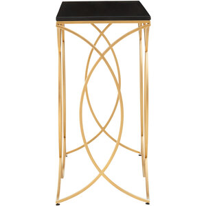 Kia Black and Gold Console Table