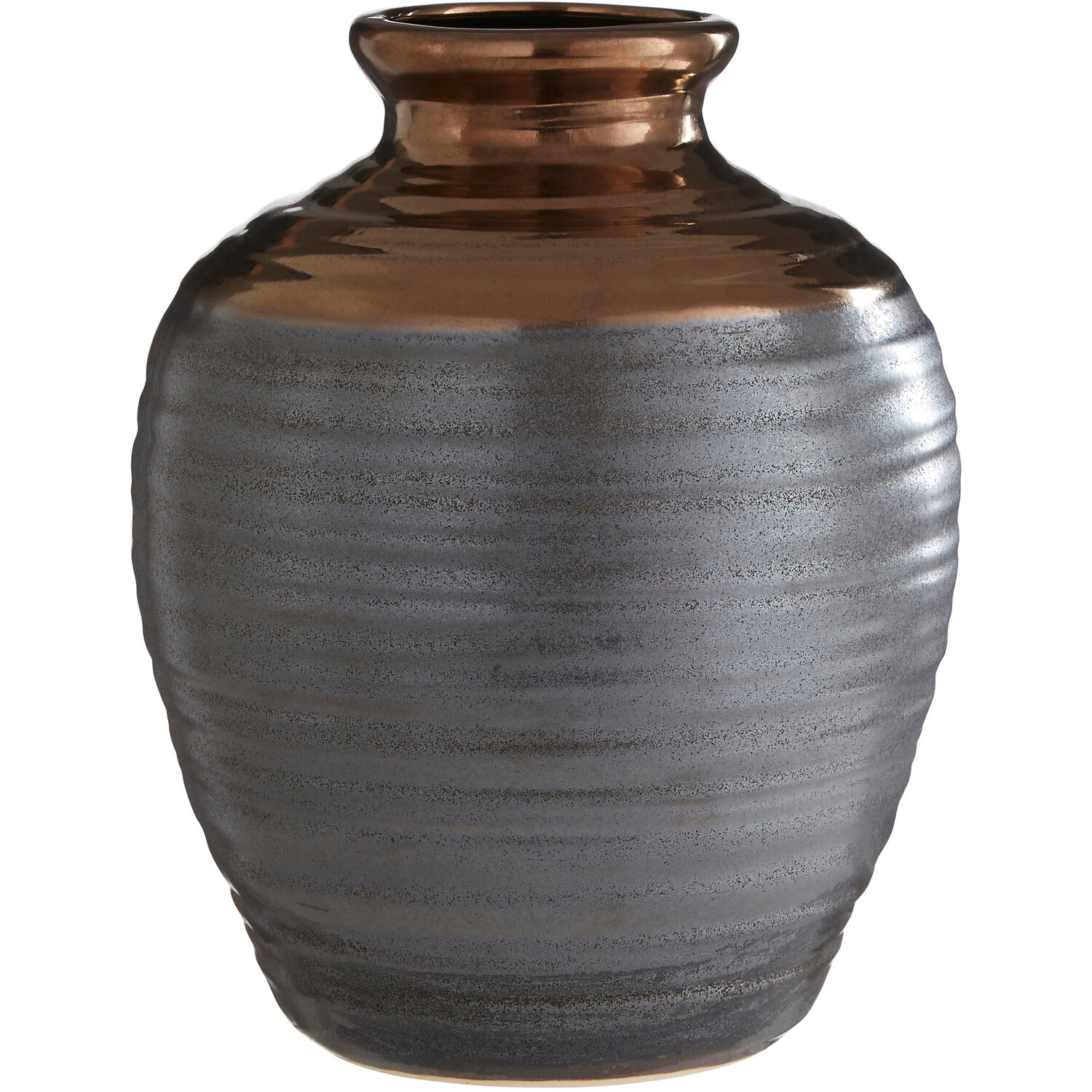 Cabrina Small Blue Glass Vase - Glaze 10%,Clay 90%