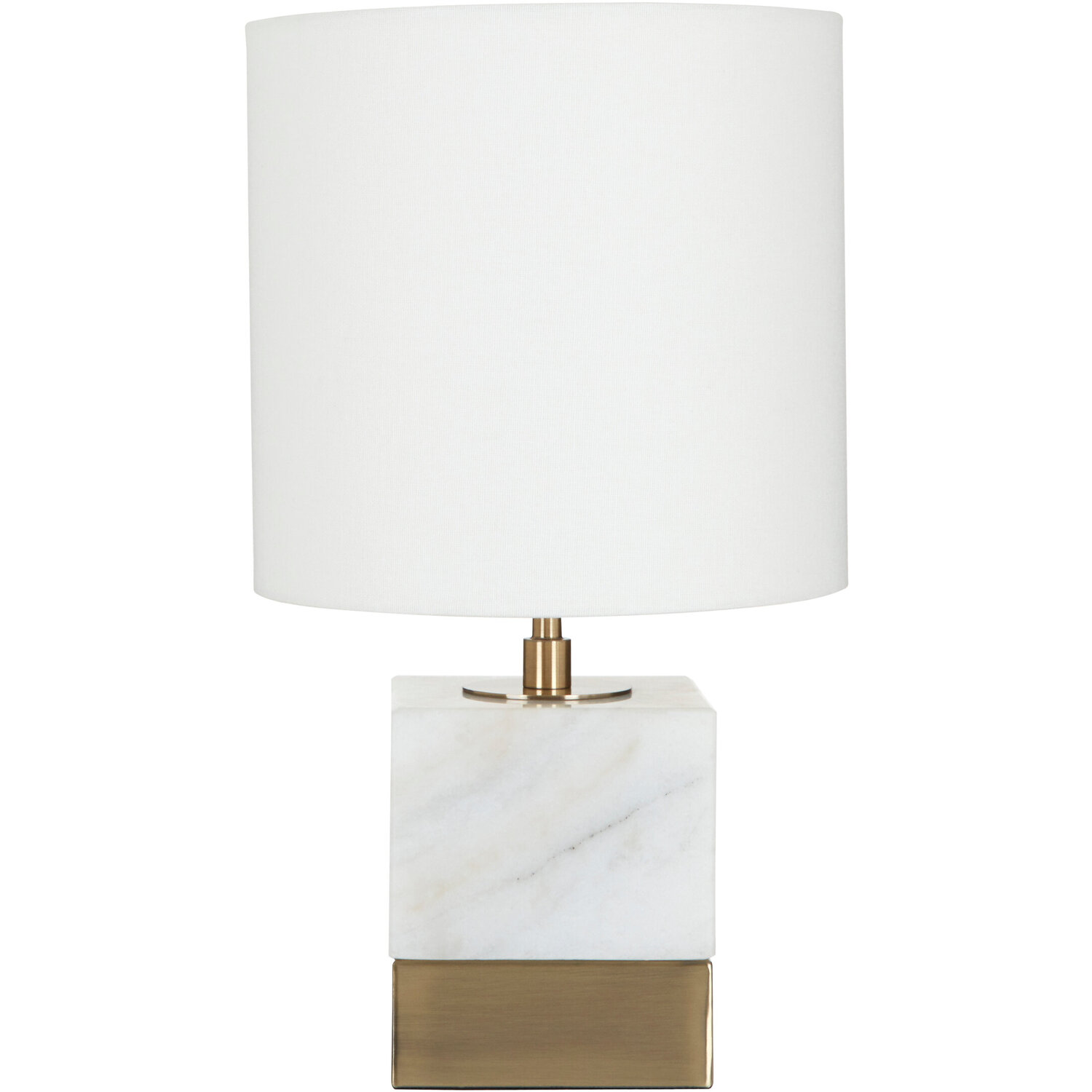 Interiors By Premier Sorado White Marble Accent Lamp - White
