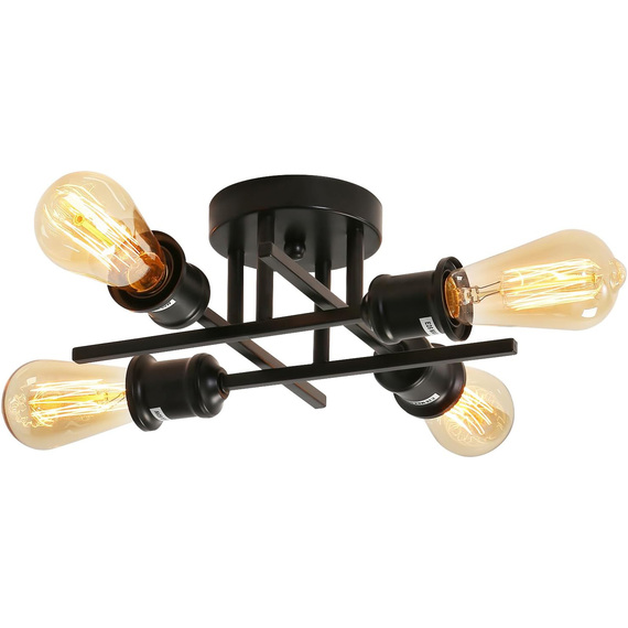 Ceiling Light Black E27