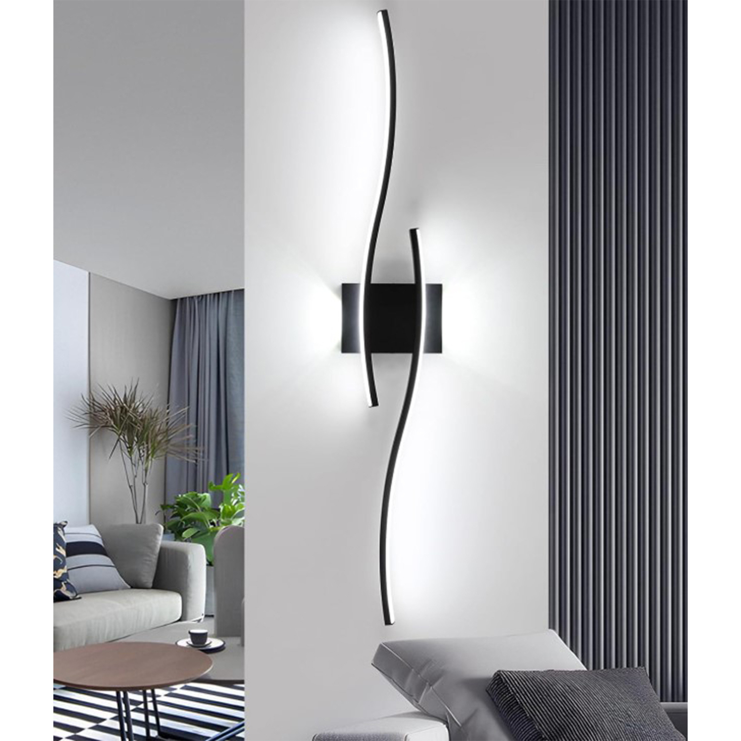 Image of Wall LED Light Black - Black