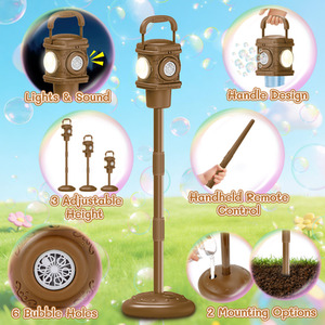 Bubble Street Lamp for Kids Adjustable Standing Bubble Machine