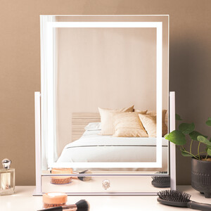 Hollywood LED Strip Mirror with Drawer
