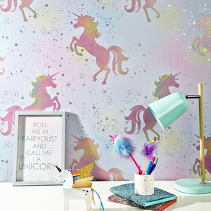 Dancing Unicorn Rainbow Wallpaper