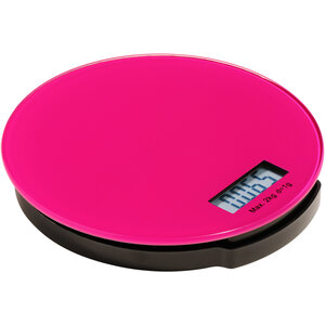 Zing Hot Pink Glass Kitchen Scale - 2kg