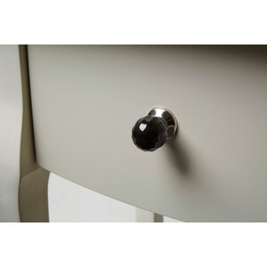 Set of 4 Retro Style Black Ceramic Drawer Knobs
