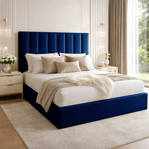 Plush Velvet Suenna Upholstered Panel Bed Frame