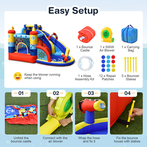 Inflatable Bounce Castle w/ 550W Blower
