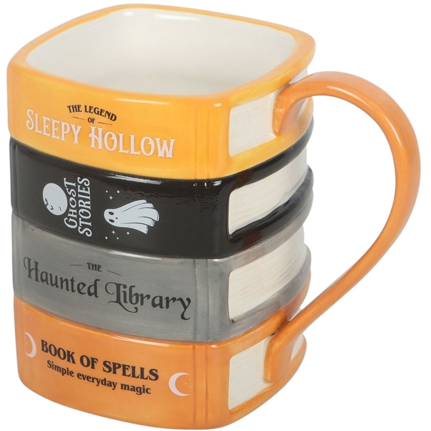 Kingsbury Gifts Haunted Library Book Stack Mug - Multicolour