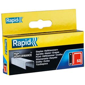 RAPID 53/12B 12mm Galvanised Staples Box 2500