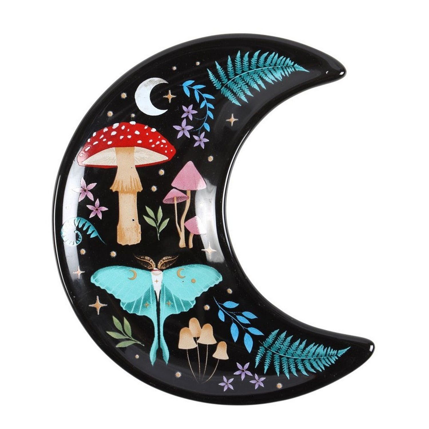  - Something Different Dark Forest Crescent Moon Trinket Dish Multicoloured (One Size) - Image 2