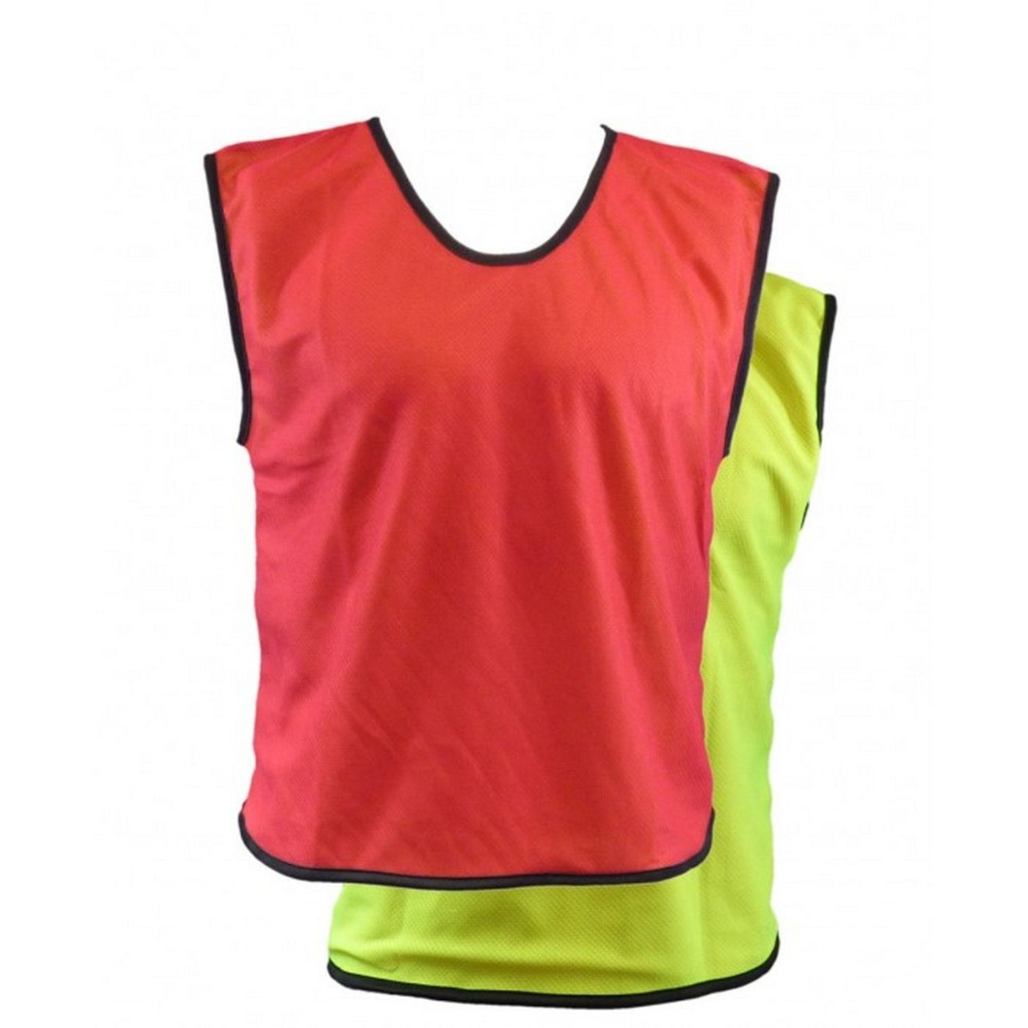 Carta Sport Unisex Adult Reversible Training Bib - Yellow/Red