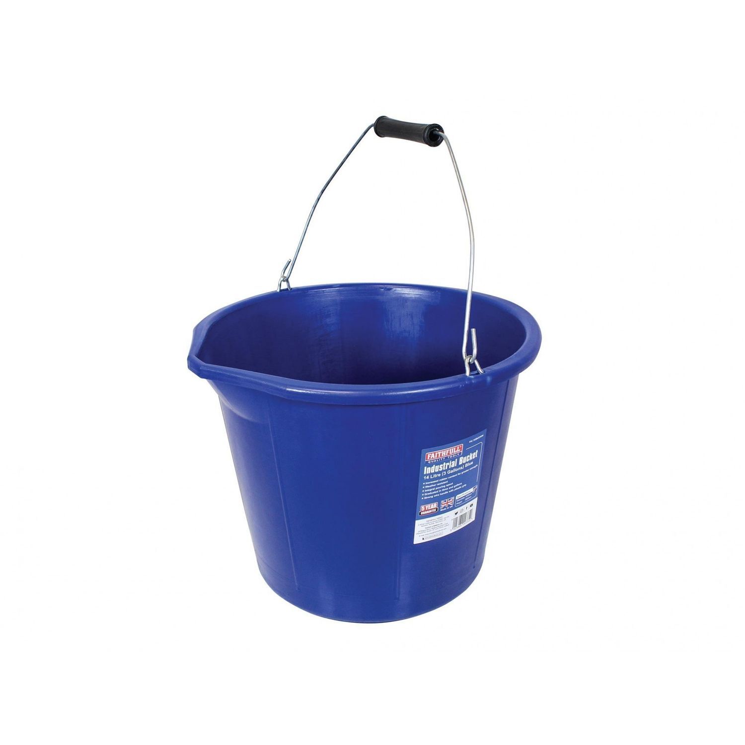 Image of Faithfull Builder's Industrial Bucket 14 Litre&hellip;