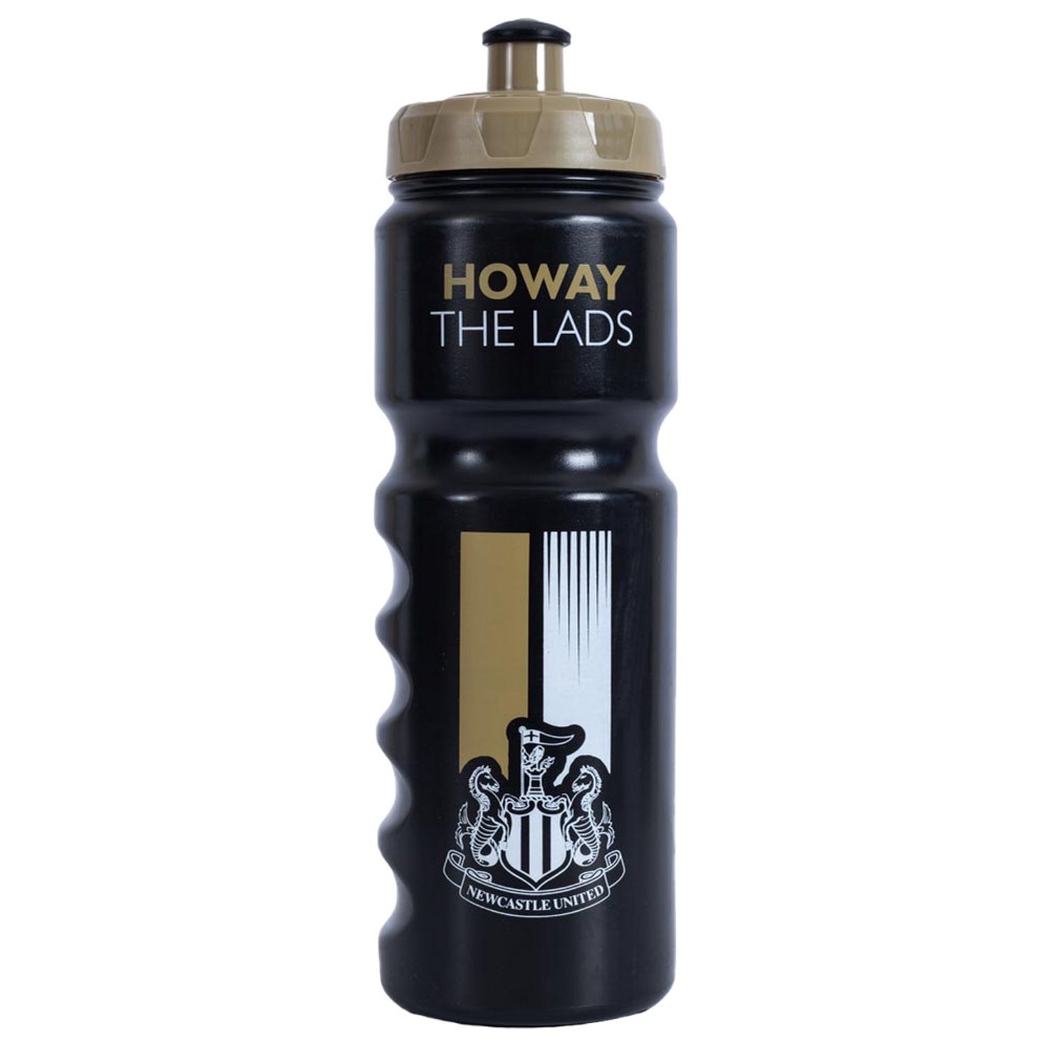 Newcastle United Fc Howay The Lads Plastic Water Bottle - Black/White