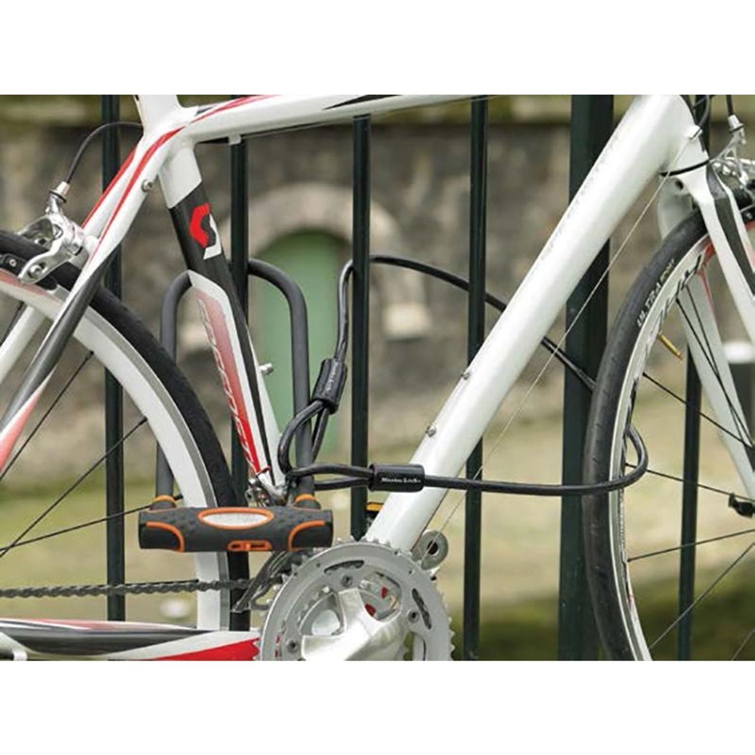 Master Lock High Security U-Bar With Cable 280 X 110 X 13Mm - Multi Colour