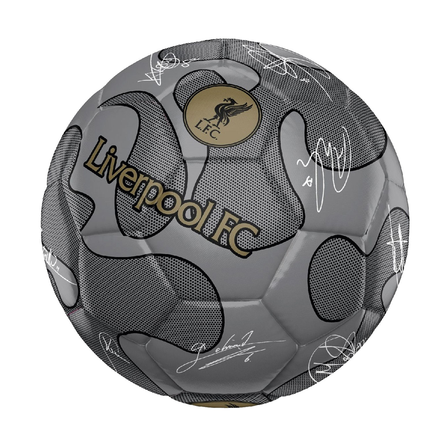Liverpool Fc Signature 32 Panel Football - Silver