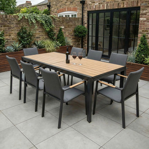 Melbourne 8 Seat Rectangular Extending Garden Dining Set