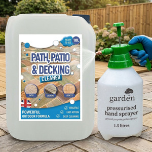 10L Patio & Decking Cleaner With 1.5 Litre Hand Sprayer