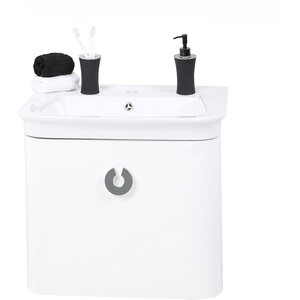 Adelphi White Bathroom sink with Storage