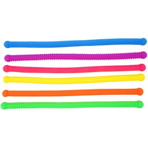 Pack of 6 Stretchy Rainbow Tubes