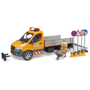 Bruder MB Sprinter Municipal with driver, L S Module and access. Delivery Vehicle Playset