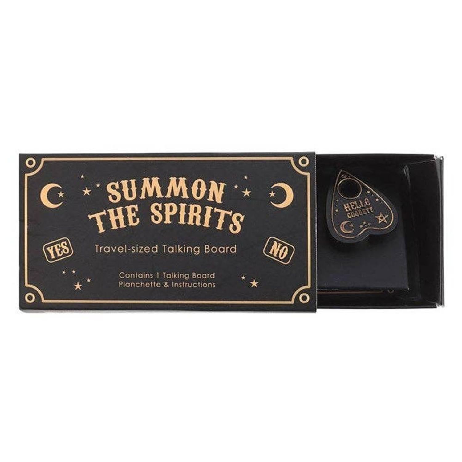  - Something Different Mini Talking Board Set Black/gold (One Size) - Image 3